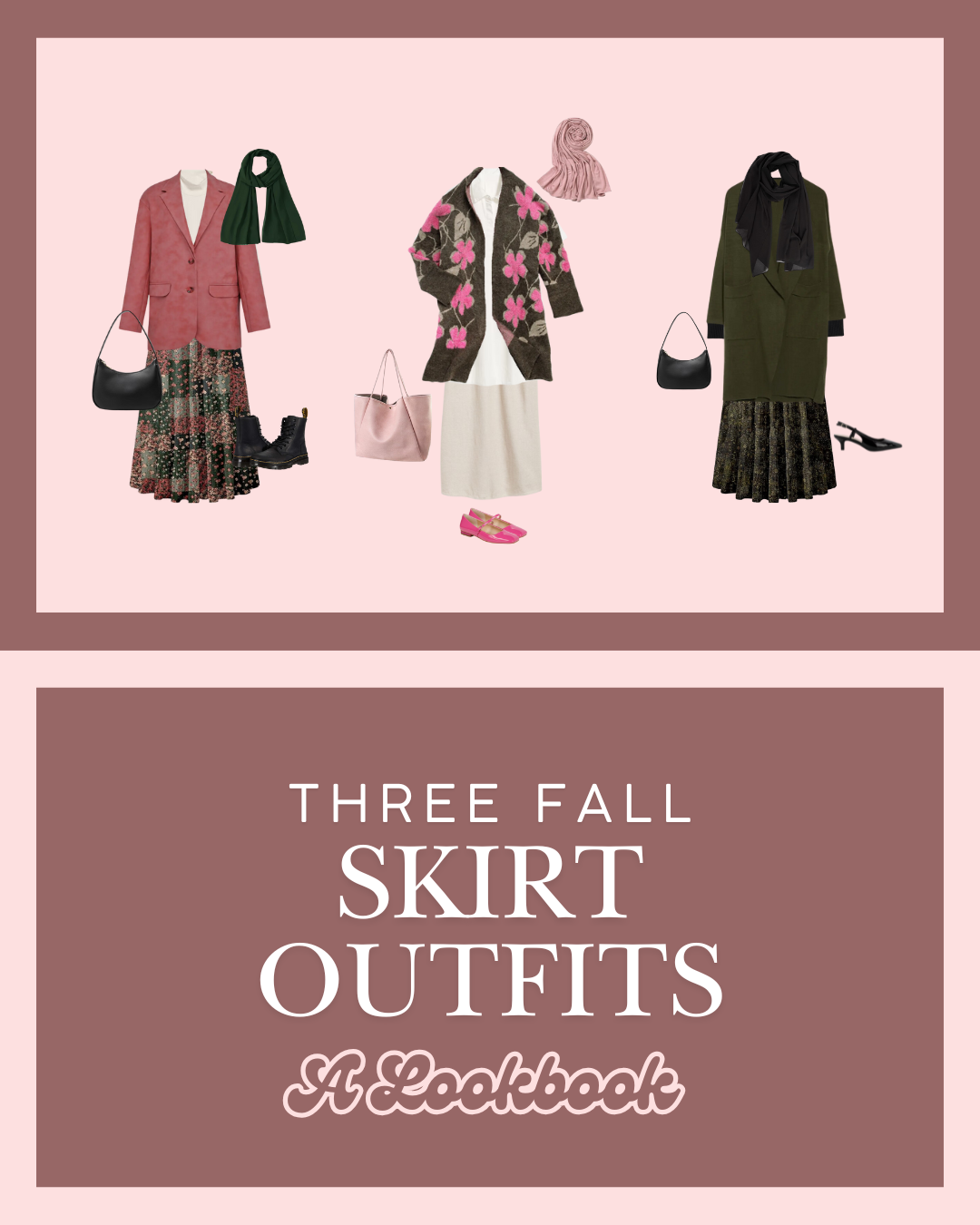 Three Fall Skirt Outfits | A Lookbook