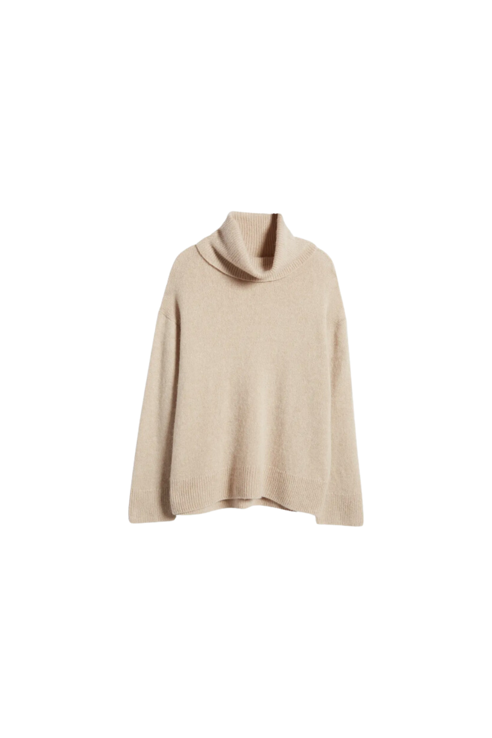 loose beige oversized sweater