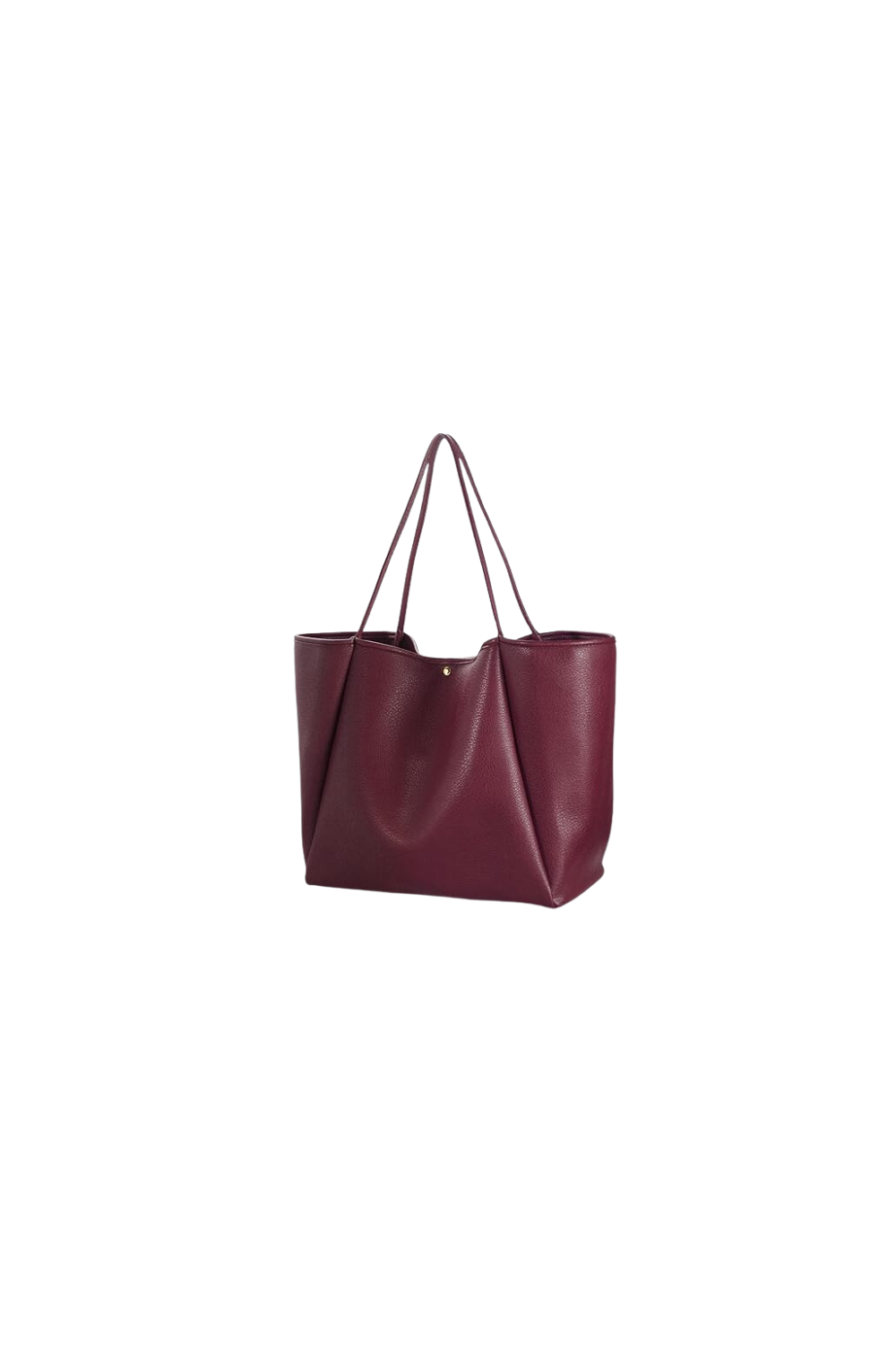 large burgundy tote bag