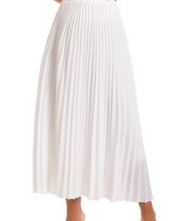 pleated maxi skirt