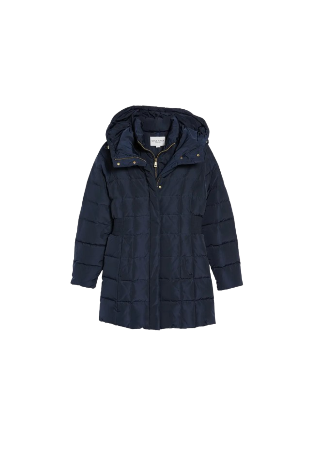 navy blue puffer jacket