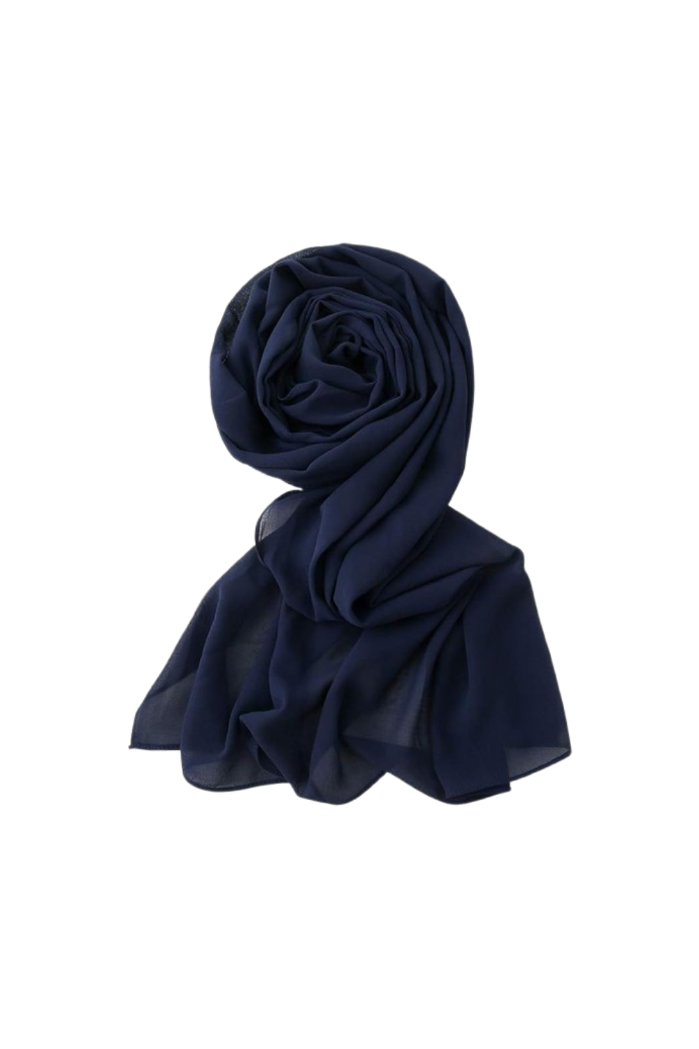 navy blue chiffon hijab