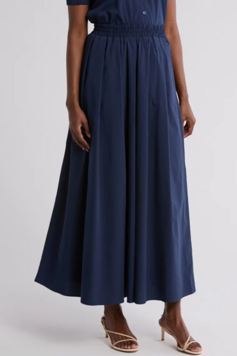 Navy Blue Maxi Skirt