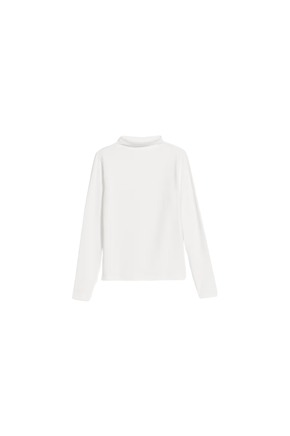 mock neck white t shirt