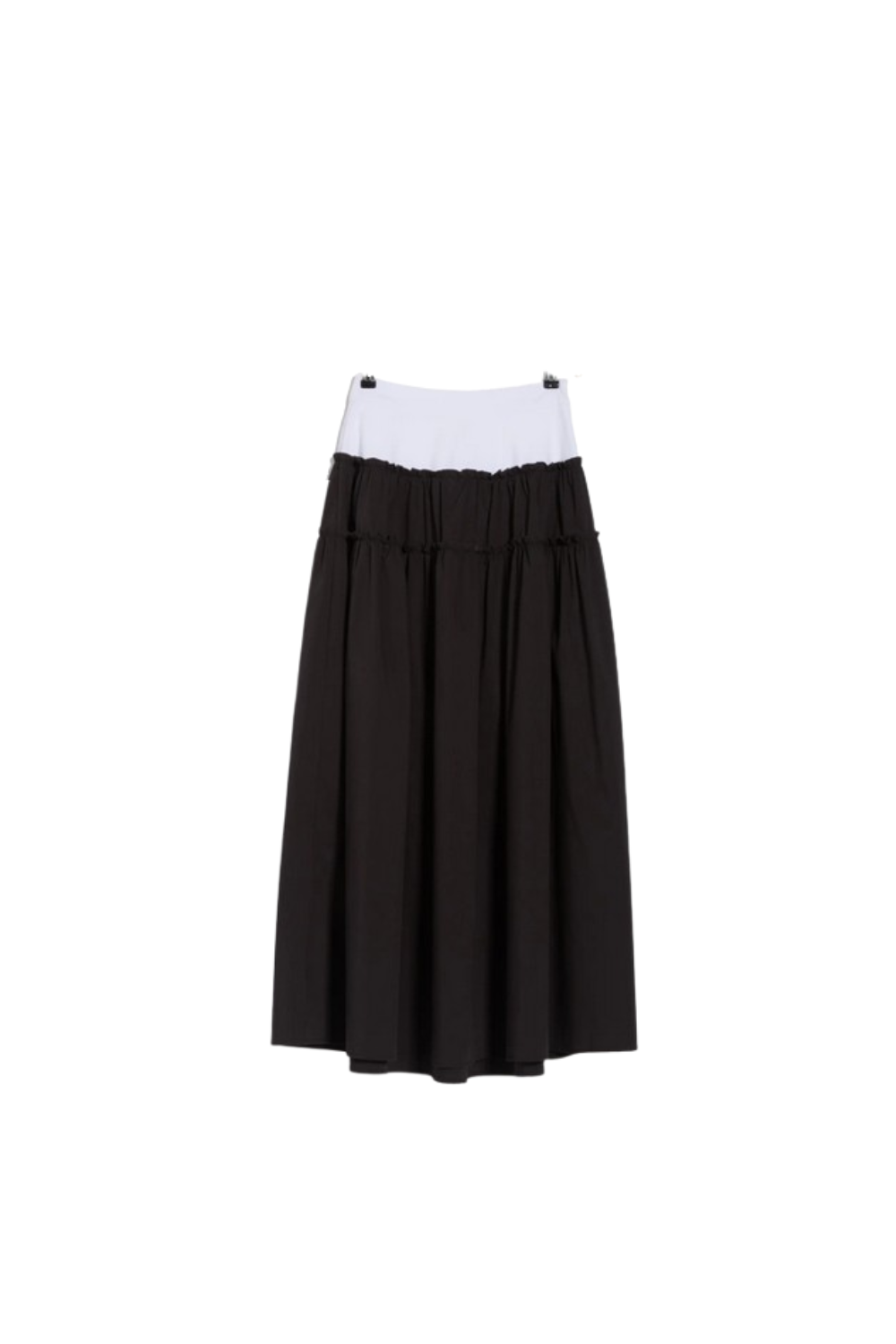 a black and white skirt maxi