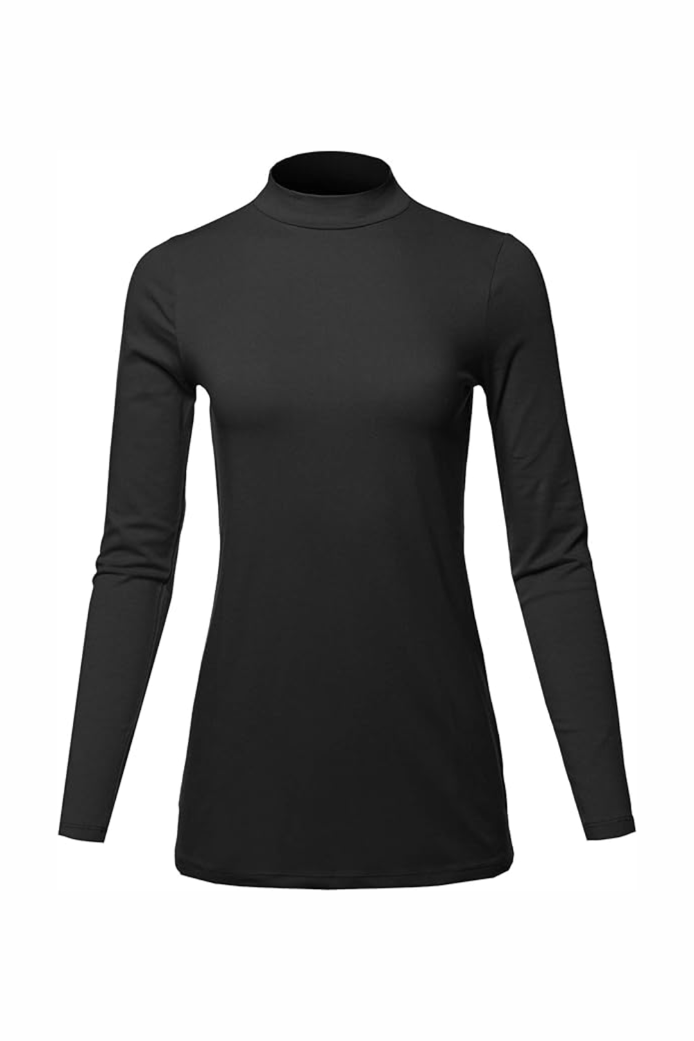 mock neck long sleeve shirt